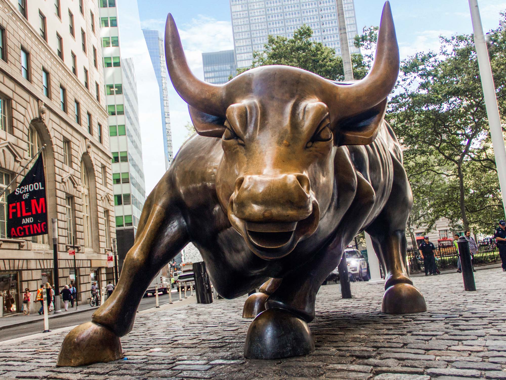 charging bull miniature