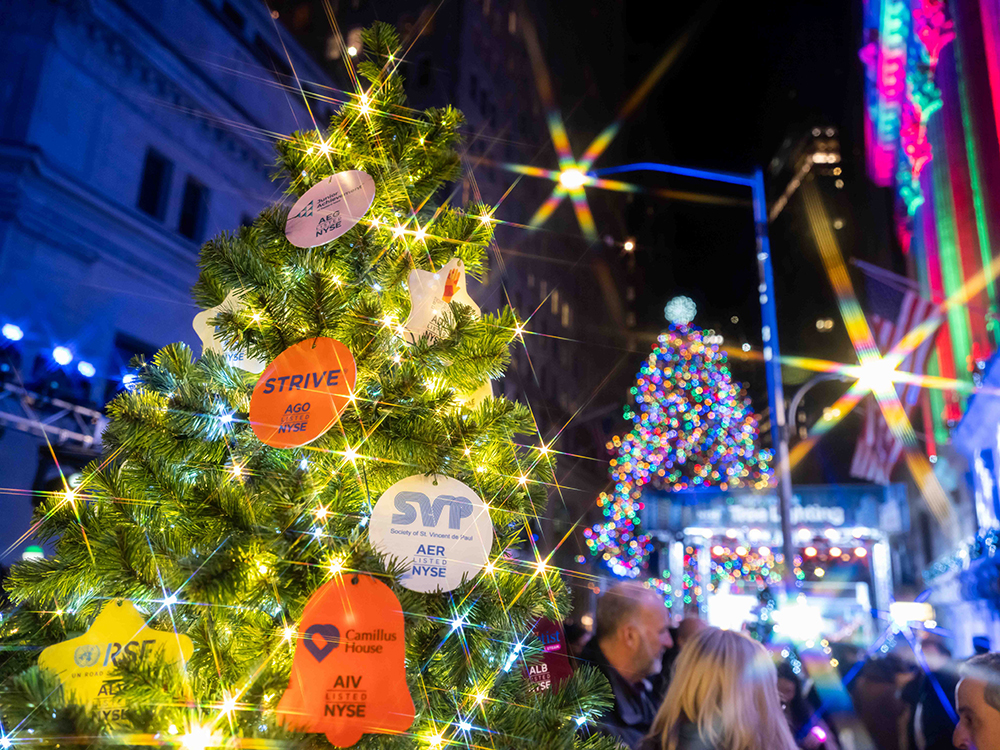 Annual NYSE Tree Lighting